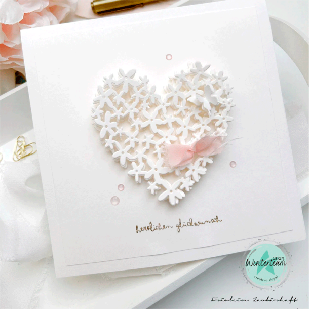 Creative-depot - Die - Blmchenherzstanze / Blomsterhjerte