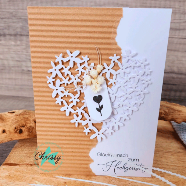 Creative-depot - Die - Blmchenherzstanze / Blomsterhjerte