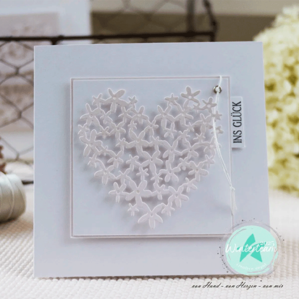 Creative-depot - Die - Blmchenherzstanze / Blomsterhjerte