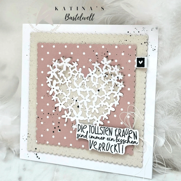 Creative-depot - Die - Blmchenherzstanze / Blomsterhjerte