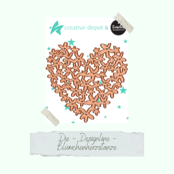 Creative-depot - Die - Blmchenherzstanze / Blomsterhjerte