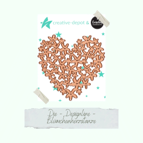 Creative-depot - Die - Blmchenherzstanze / Blomsterhjerte