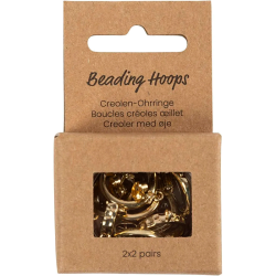 Creoler med je - 15mm - Forgyldt