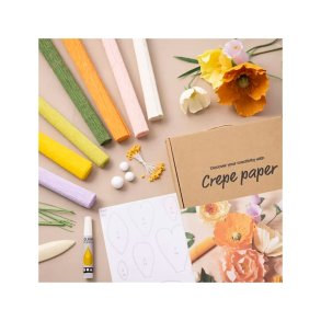 DIY Kit - Crepepapir - Blomsterkrans