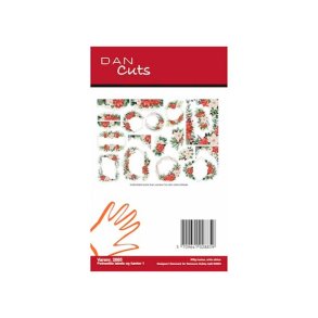 Dan Cuts - Poinsettia labels og kanter 1