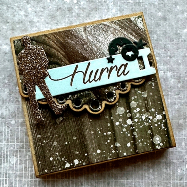 Design5 - A5 Papirpakke - RawWood / R�t tr�