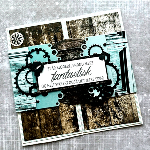 Design5 - A5 Papirpakke - RawWood / R�t tr�