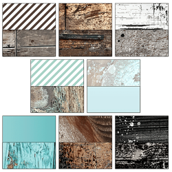 Design5 - A5 Papirpakke - RawWood / R�t tr�