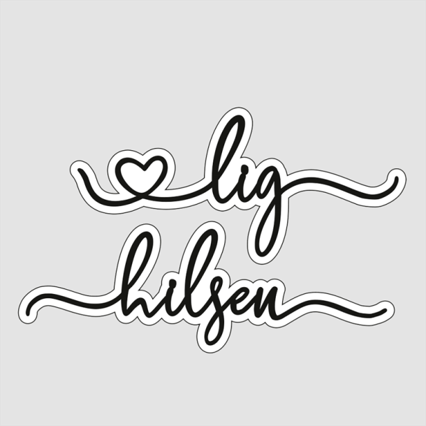 Design5 - Die - Hjertelig hilsen m. skygge