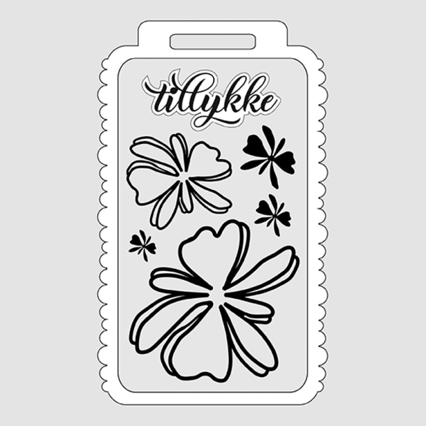 Design5 - Die - K�mpe tag med boblekant