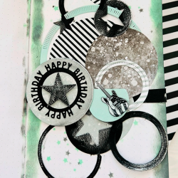 Design5 - Die - K�mpe tag - Outline boblekant