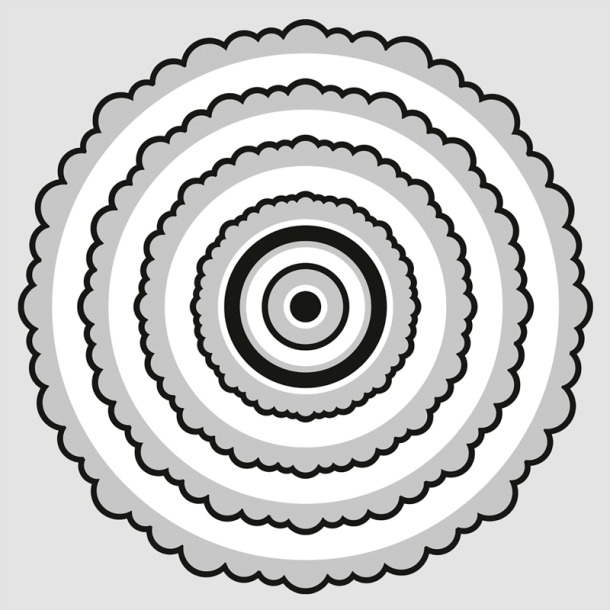 Design5 - Die - Runde boblerammer - 19 stk