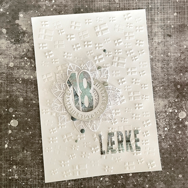 Design5 - 3D Embossingfolder A5 - Mix af flag 