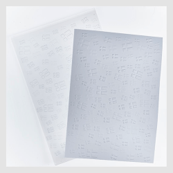 Design5 - 3D Embossingfolder A5 - Mix af flag 