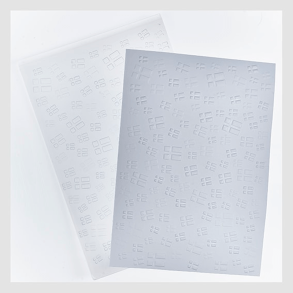 Design5 - 3D Embossingfolder A5 - Mix af flag 