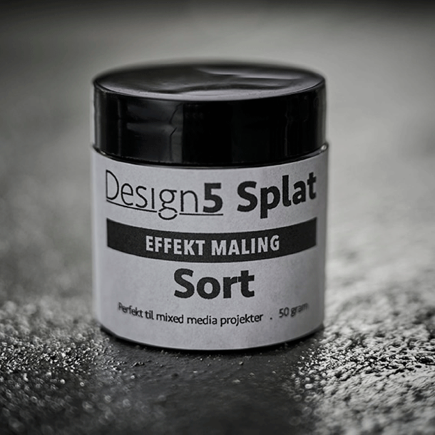 Design5 - Splat - Effekt maling - Sort