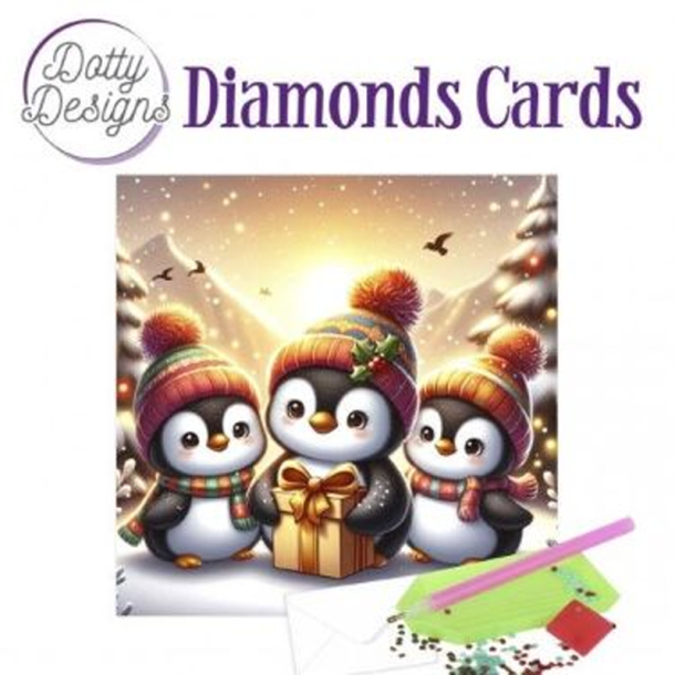 Diamond Card - Julepingviner