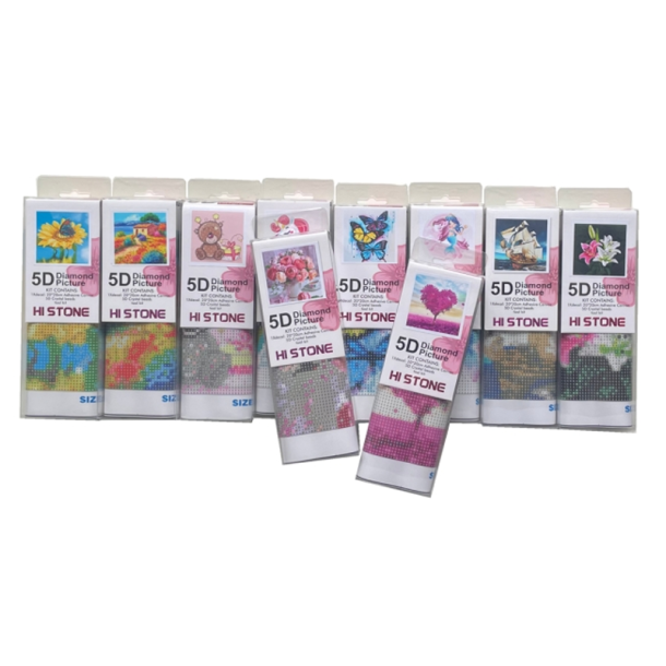 Diamond Painting - 20 x 20 cm - Assorteret