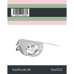 Gavlhusets Design - Die - 3D-fugl