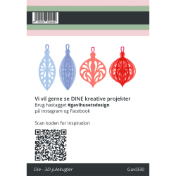 Gavlhusets Design - Die - 3D-julekugler