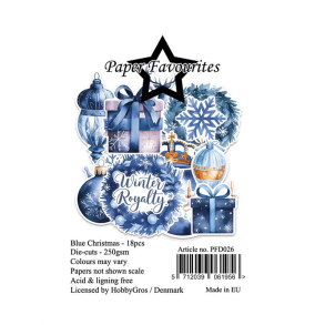Paper Favourites - Die-Cuts - Blue Christmas / Bl� Jul