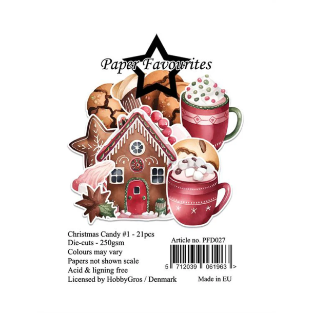 Paper Favourites - Die-Cuts - Christmas Candy #1 / Juleslik 1