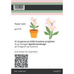 Gavlhusets Design - Die - Julerose