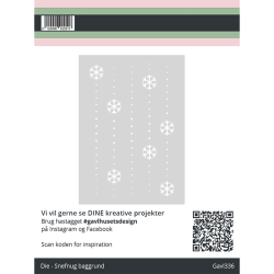 Gavlhusets Design - Die - Snefnug baggrund