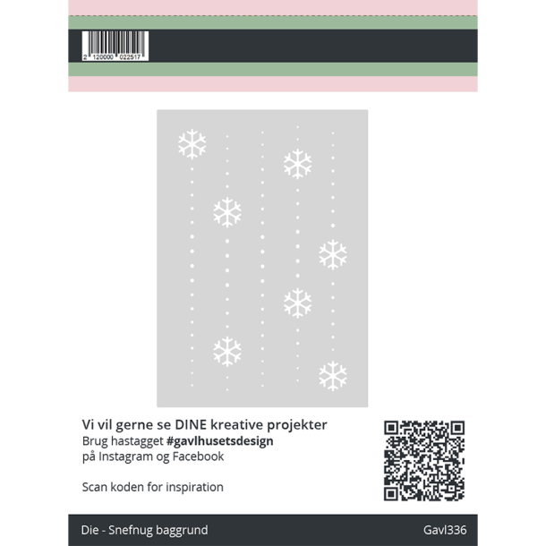 Gavlhusets Design - Die - Snefnug baggrund
