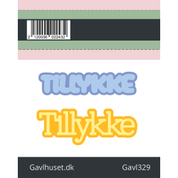 Gavlhusets Design - Die - Tillykke tekster