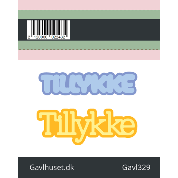 Gavlhusets Design - Die - Tillykke tekster