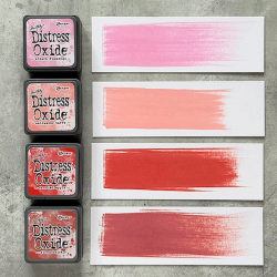 Distress Mini Oxide Kit 7 - Kitsch flamingo, Saltwater taffy,Candied apple,Fired brick