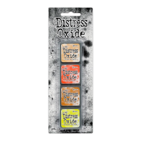 Distress Mini Oxide Kit 8 -  Dried marigold, Ripe persimmon, wild honey,squeezed lemonade