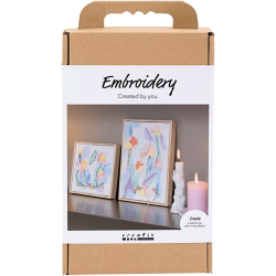 DIY Kit - Broderi - Billeder - Pastelfarver