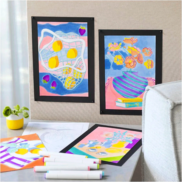 DIY Kit - Farvelgning - Paint by numbers - Markers