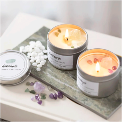 Mini DIY Kit - Lysstbning - Soyalys med aventurin og aventyst