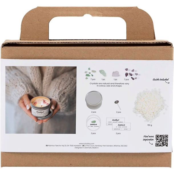 Mini DIY Kit - Lysstbning - Soyalys med aventurin og aventyst