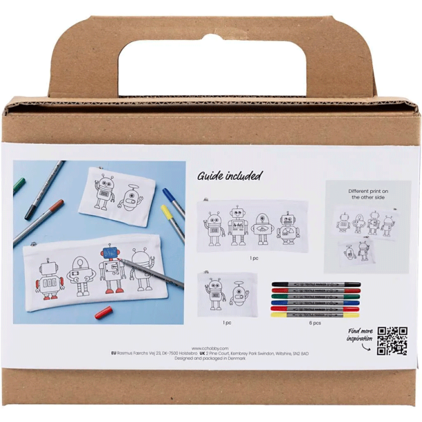 Mini DIY Kit - Tekstilfarvelgning - Robot
