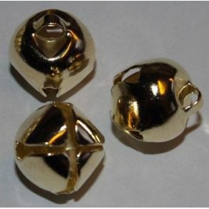 Bj�lder ca. 9mm i diameter - guld-farvet - 1 stk