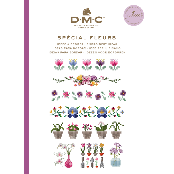 DMC - Minimotiver til broderi - Blomster