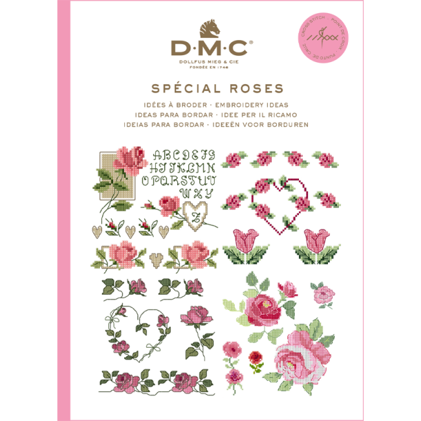 DMC - Minimotiver til broderi - Roser