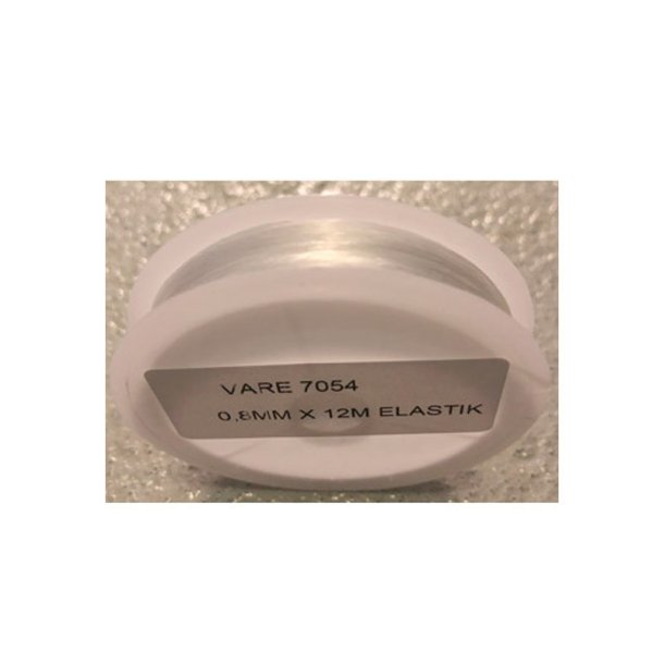 Elastisk smykketrd -  08mm x12m