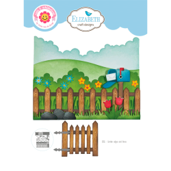 FORUDBESTILLING!!! - Elizabeth Craft Designs - Die - Garden edges and fence / Have med hegn