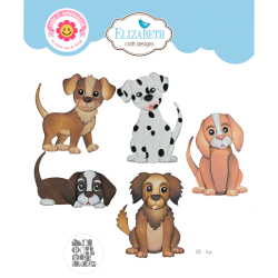 FORUDBESTILLING!!! - Elizabeth Craft Designs - Die - Dogs / Hunde
