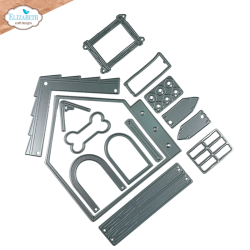 FORUDBESTILLING!!! - Elizabeth Craft Designs - Die - Dog House build a book / Hundehus byg-en-bog