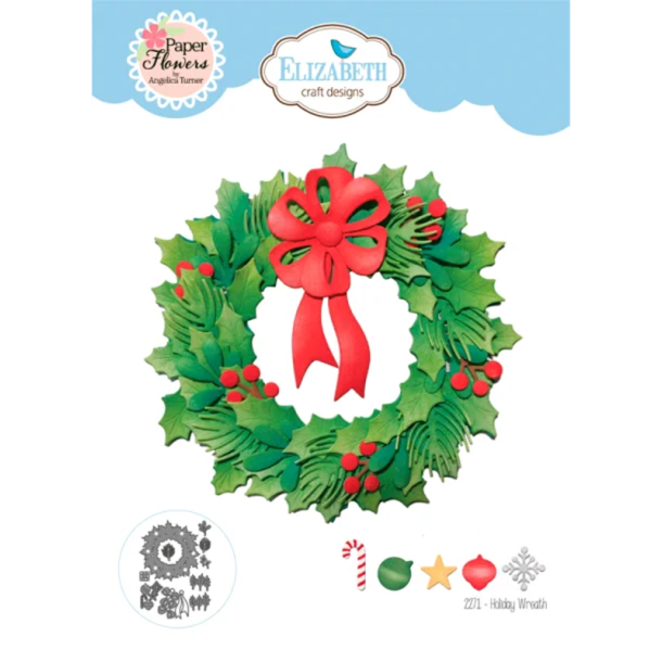 Elizabeth Craft Designs - Dies - Holiday Wreath / Julekrans