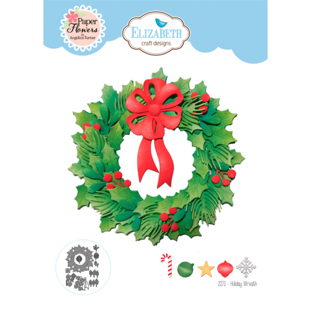 Elizabeth Craft Designs - Dies - Holiday Wreath / Julekrans