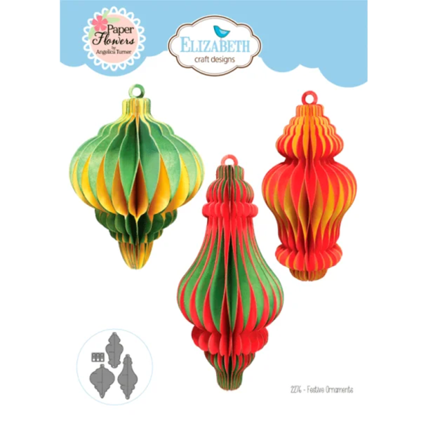 Elizabeth Craft Designs - Dies - Festive Ornaments / Festlige Julekugler