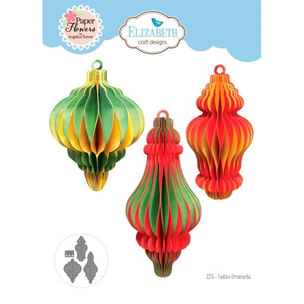 Elizabeth Craft Designs - Dies - Festive Ornaments / Festlige Julekugler