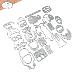 Elizabeth Craft Designs - Dies - Scooter with sidecar / Scooter med sidevogn